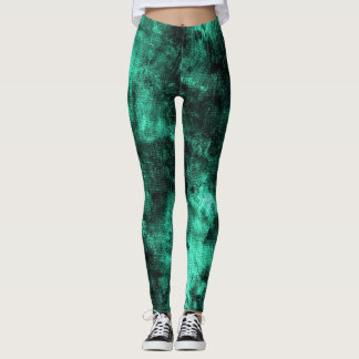 Kleeblatt Grunge Textured Spandex Leggings