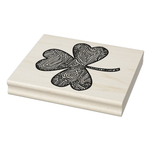 Kleeblatt Gummistempel (Stempel)