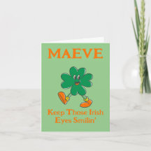 KLEEBLATT - HALT DIESE IRLÄNDISCHEN AUGEN AM LÄCHE