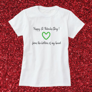 Kleeblatt Heart Happy St. Patrick's Day T-Shirt