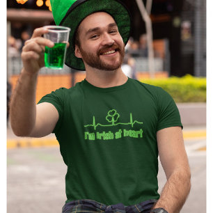Kleeblatt Heartbeat St Patrick's Day T-Shirt