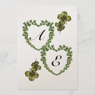 KLEEBLATT HEARTS MONOGRAM Champagner Ankündigung
