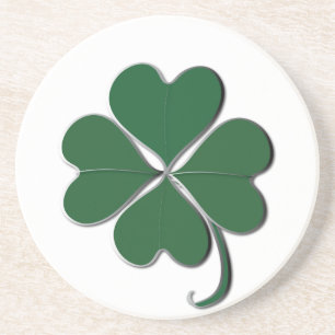 Kleeblatt Herz und Kreuz Getränkeuntersetzer