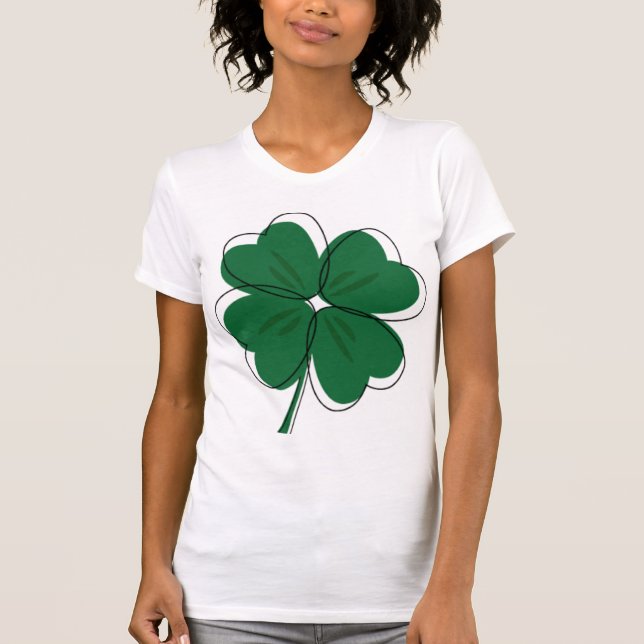 Kleeblatt-Herzen T-Shirt (Vorderseite)