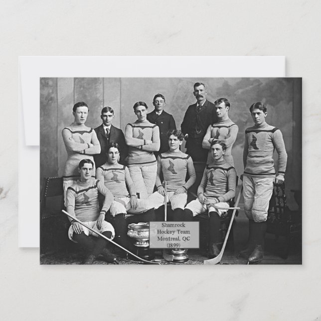 Kleeblatt Hockey Team, Montreal, QC 1899, Karte (Vorderseite)