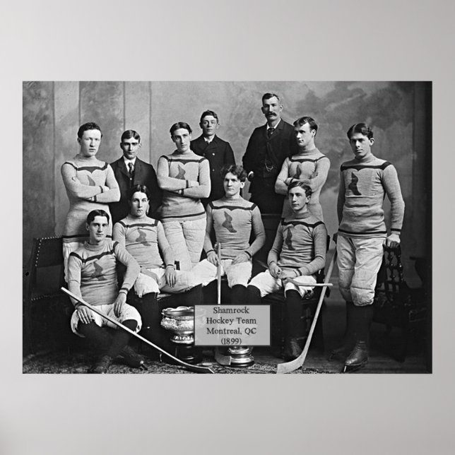Kleeblatt Hockey Team, Montreal, QC 1899" Poster (Vorne)