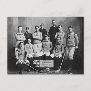 Kleeblatt Hockey Team, Montreal, QC 1899" Postkarte