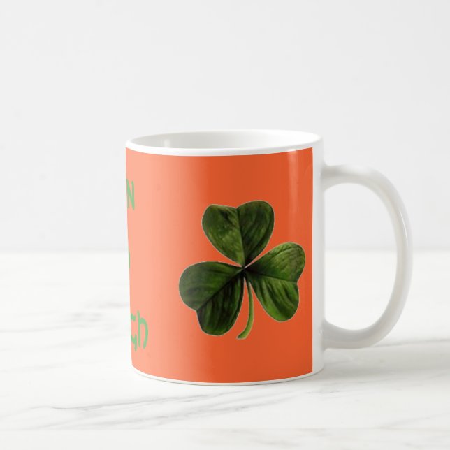 Kleeblatt, homehat, Erin gehen Bragh Tasse (Rechts)