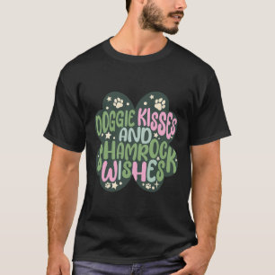 Kleeblatt-Hunde-Küsse Kleeblatt-Wünsche St. Patric T-Shirt