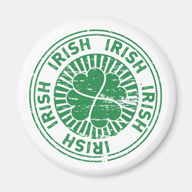 Kleeblatt Irish Briefmarke Magnet (Vorne)