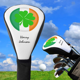 Kleeblatt & Irish Golf Club Covers Fahne Mit Monog Headcover