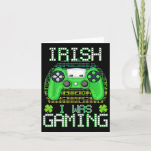 Kleeblatt irish Ich spielte Gamer Boys St Patricks Karte