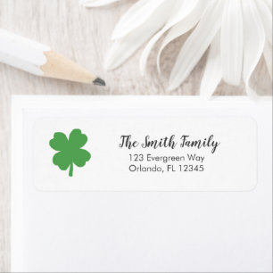 Kleeblatt Irish Painting Art Address Label