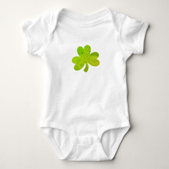 Kleeblatt Irish Painting Silhouette Kinder T - Shi Baby Strampler (Vorderseite)