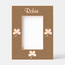 Kleeblatt Irish St. Patrick's Day 4Sean Geätzte Rahmen