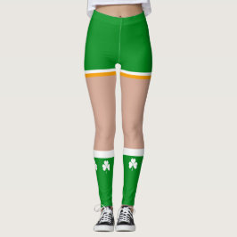 Kleeblatt Irish St Patricks Day Novelty Fun Leggings