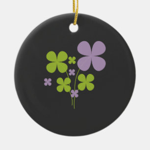 Kleeblatt Keramikornament