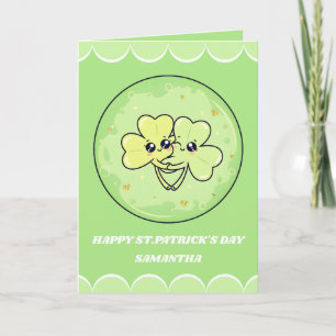 Kleeblatt Kuschelt St. Patrick's Day Karte