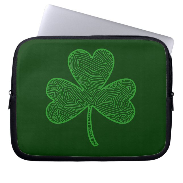 Kleeblatt Laptopschutzhülle (Vorderseite)