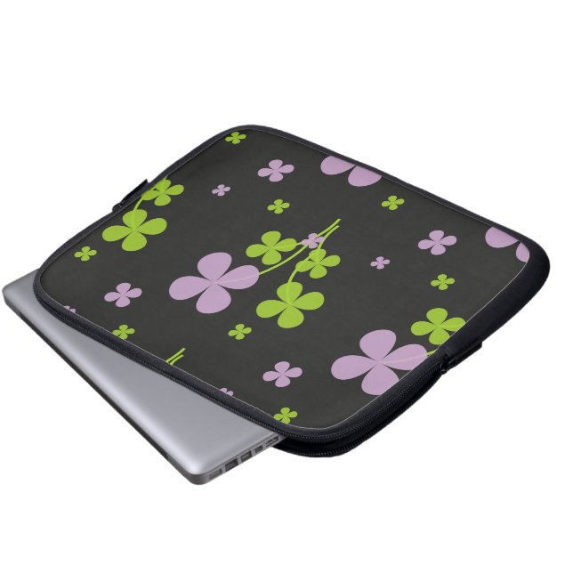 Kleeblatt Laptopschutzhülle (Vorne Knopf)