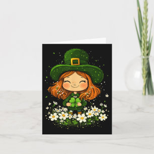 Kleeblatt Leprechaun Girls St Patricks Day L Karte