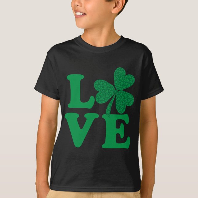 Kleeblatt LIEBE T-Shirt (Vorderseite)