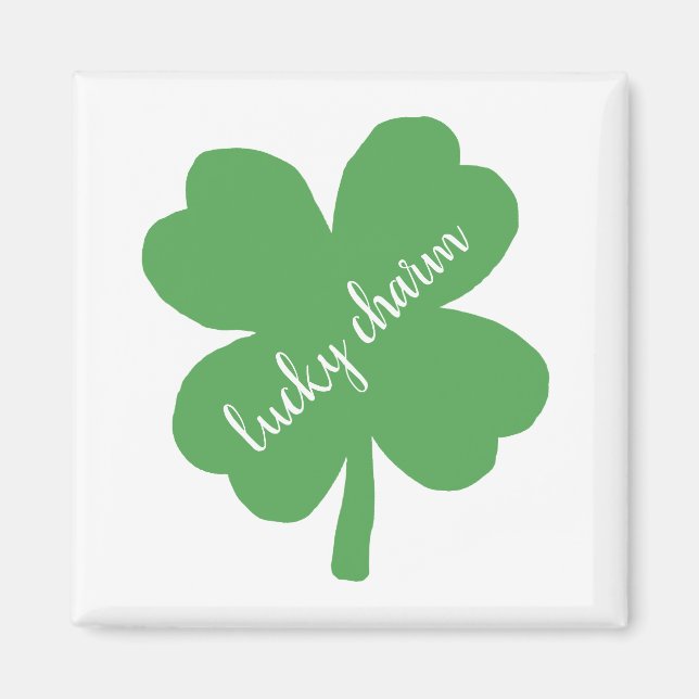 Kleeblatt Lucky Charm Irish Magnet (Vorne)