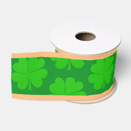 Kleeblatt & Lucky Clover leaf / Irish Saint Patric Ripsband