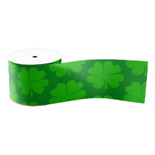 Kleeblatt & Lucky Clover leaf / Irish Saint Patric Ripsband
