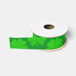Kleeblatt & Lucky Clover leaf / Irish St Patrick Ripsband