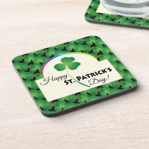Kleeblatt-Muster Frohen St. Patrick's Tag Untersetzer