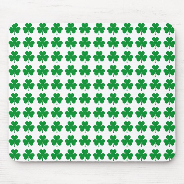 Kleeblatt-Muster Mousepad (Vorne)