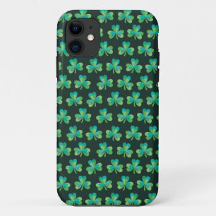 Kleeblatt-Muster-Schwarzes iPhone 5/5S kaum dort 11 Hülle