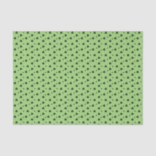 Kleeblatt-Muster-Seidenpapier Seidenpapier (Vorderseite)