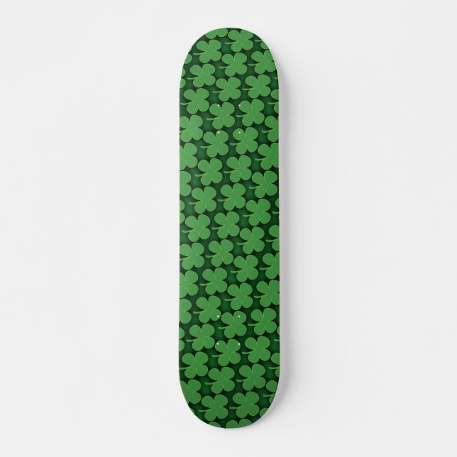 Kleeblatt Muster Skateboard (Vorne)
