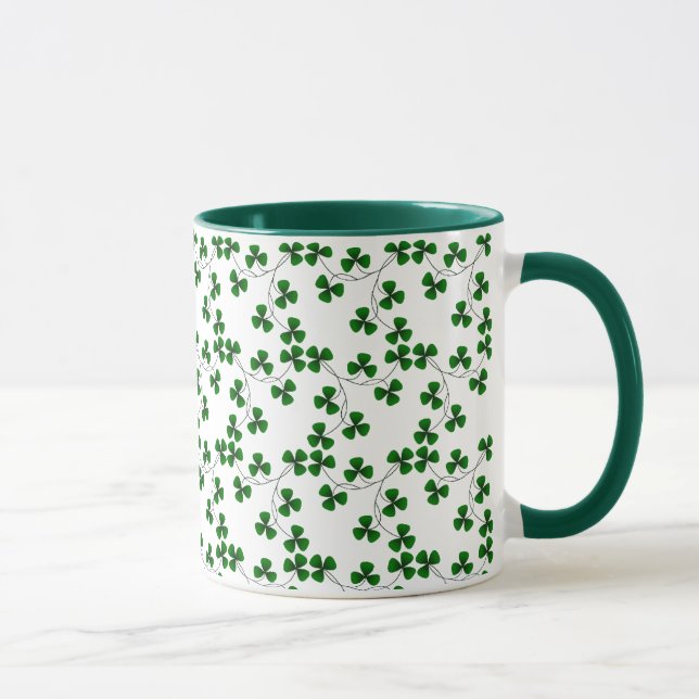 Kleeblatt-Muster-Tasse Tasse (Rechts)