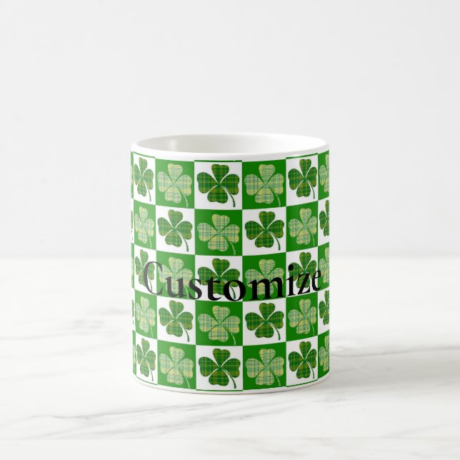 Kleeblatt Muster Thunder_Cove Kaffeetasse (Mittel)