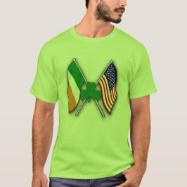 Kleeblatt 'n USA & IRISH Flags T-Shirt