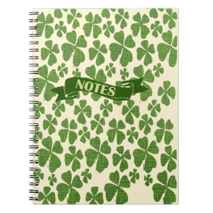 Kleeblatt Notizbuch Notizblock