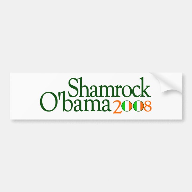 Kleeblatt Obama 2008 Autoaufkleber (Vorne)