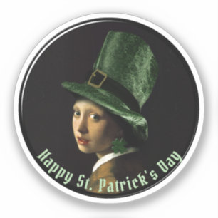 Kleeblatt-Ohrhänger St. Patrick's Day Aufkleber