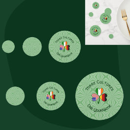 Kleeblatt Party in Deutsch-Amerika Konfetti