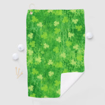Kleeblatt Pattern - St Patricks Day - Golfhandtuch