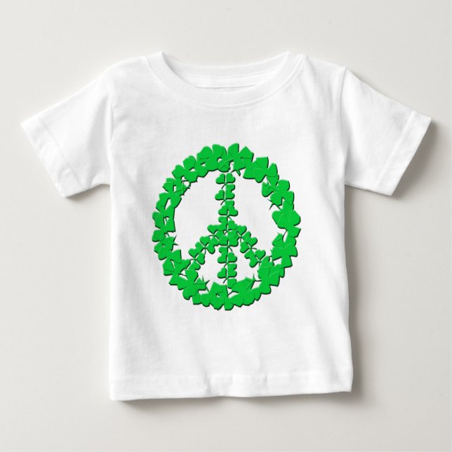 Kleeblatt Peace Sign Products Baby T-shirt (Vorderseite)