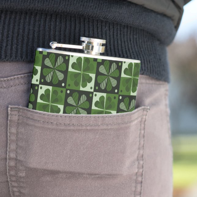 Kleeblatt-Prüfplatinenmuster Flachmann (Beispiel)