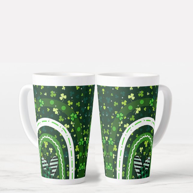 Kleeblatt Rainbow St Patrick's Day Green Milchtasse (Von Creator hochgeladen)