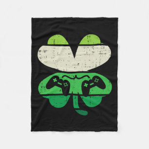 Kleeblatt Retro St Patricks Day Boys Men Girl Fleecedecke