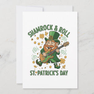 Kleeblatt & Roll Kobold Lustiger St. Patrick's Feiertagskarte