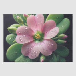 Kleeblatt, Rosa und grüne Oxalis Seidenpapier