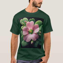 Kleeblatt, Rosa und grüne Oxalis T-Shirt